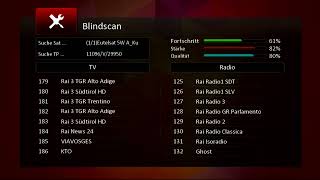 OCTAGON SX88  FTA Blindscan with Multi Stream Eutelsat 5° West  080723 [upl. by Ennovi]