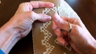 Hardanger Tutorial Cutting and Pulling Out Threads [upl. by Avis]