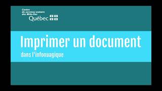 Imprimer un document en ligne [upl. by Eytak]