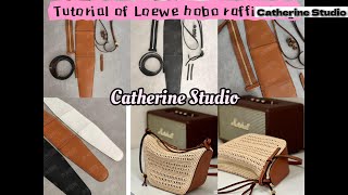 tutorial of Loewe hobo raffia crochet bag raffia tutorials crochetting crochet handmade bag [upl. by Lilac442]