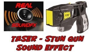 Taser or stun gun sound effect  police realsoundFX [upl. by Kcirdaed]