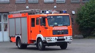 Gut gelaunter Maschinist 2x reserve HLF  ELW 1 Berufsfeuerwehr Kiel [upl. by Ahsaelat554]