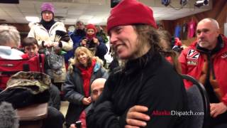 Alaska dog musher Aliy Zirkle explains why she stopped in Safety during Iditarod 2014 [upl. by Mundy127]