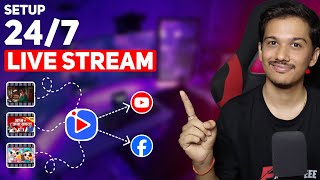 How to Set Up 247 Live Stream with Pre Recorded Videos on YouTube [upl. by Aneram]