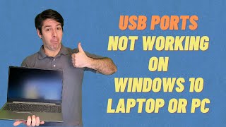 USB Ports Not Working on Laptop or PC  Windows 10  Quick Fix [upl. by Smailliw]