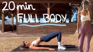 20MIN full body pilates workout for beginners  tone up and burn fat  no equipment [upl. by Ahsenar249]