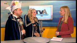 Royaler Besuch Prinzenpaar aus Moosbach zu Gast bei TV Allgäu Nachrichten [upl. by Ploch]