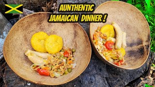 Jamaican Pumpkin Dumplings Bananas and Saltfish Back Yard Cooking Vibes [upl. by Prebo512]