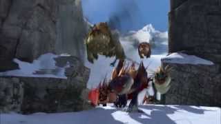 How to Train Your Dragon  DragonViking Games Snowboarding extended version [upl. by Orelle]