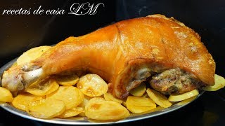 COCHINILLO ASADO DE MANERA MUY FÁCIL CON GUARNICIÓN IDEAL PARA NAVIDAD [upl. by Herrle]