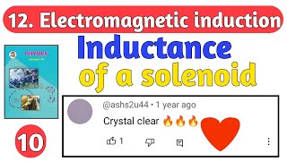 12Electromagnetic induction 10 Maharashtra board physics self inductance of solenoid class 12 [upl. by Smailliw]