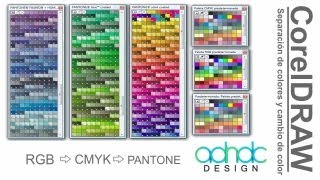 CorelDRAW Separación de colores CMYKRGB a PANTONE y viceversa ADNDC adanjp [upl. by Collete]