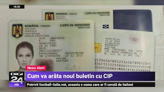 Românii vor avea cărți de identitate noi Cum va arăta buletinul electronic [upl. by Essilem]