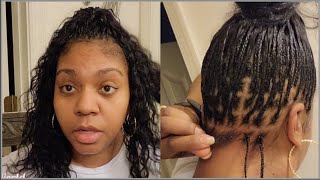 Protective Style  Micro Braids No KNOTTING amp No GLUE [upl. by Labannah369]