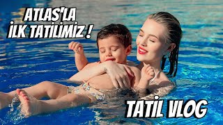 ATLAS İLE İLK TATİLİMİZ  24 SAAT BİZİMLESİN Tatil vlog askimmm 🏖️🐚💖 [upl. by Einaeg]