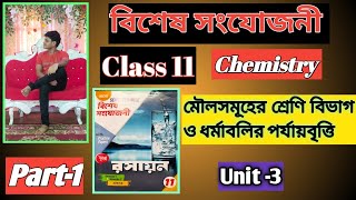 বিশেষ সংযোজনী🔥 class 11। Bishesh songjojani class11lমৌলসমূহের শ্রেণিবিভাগ ও ধর্মাবলির পর্যায়বৃত্তি [upl. by Ayocat]