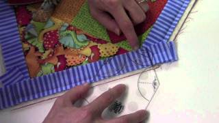 Binding a Quilt with the Angle Finder Ruler [upl. by Bonn984]