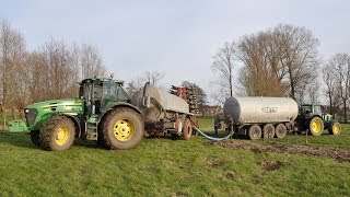 John Deere 7930 amp Record 14m³  Loonw Van Holderbeke Patrick  drijfmest injekteren [upl. by Sikata]