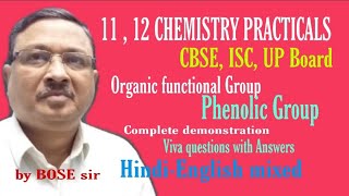 Test of Phenolic functional Group [upl. by Ecined]