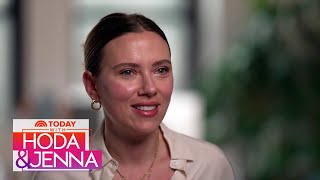 Scarlett Johansson talks skin care motherhood onscreen career [upl. by Ahsikal244]