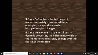 Lecture23 Panniculitis Part I Rooks chapter 99 [upl. by Ferri]