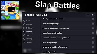 🔥 Slap Battles New Gaster Hub Gui V 01 《Script In Comments 》 🔥 [upl. by Myo]