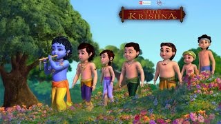 Little Krishna Telugu  Enchanted Picnic  Brahma Vimohana Lila [upl. by Carmela]