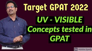 TARGET GPAT 2022 UV  VISIBLE concepts tested in GPAT [upl. by Ryan]