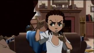 The Boondocks Riley vs huey BB Gun Fight [upl. by Latreshia660]