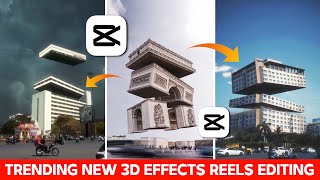 TRENDING NEW 3D BUILDING EFFECTS REELS TUTORIAL CAPCUT  CAPCUT VIDEO EDITING  BUILDING EFFECTS [upl. by Vacla]