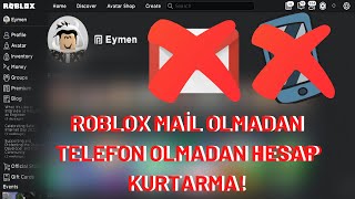 🔥 ROBLOX MAİL OLMADAN TELEFON OLMADAN HESAP KURTARMA 🔥  GERÇEK  Roblox Türkçe [upl. by Oates]