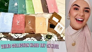 Veiled Collection Hijab Try On Haul  Simply Brinny [upl. by Tertius927]