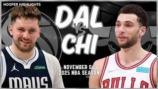 Dallas Mavericks vs Chicago Bulls Full Game Highlights  Nov 6  2025 NBA Season [upl. by Olonam]