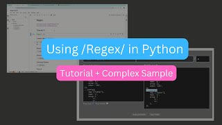 Python Tutorial Using Regex From Simple to A Complex Sample [upl. by Ecirtnahs]