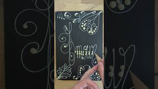 Écriture prénom quotAmourquot chocolat art chocolatier calligraphy chocola cookies chocolate [upl. by Nirot350]