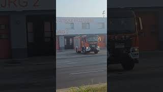 part 2JRG 2 Szczecin powrót do koszar Man mototruck 302z21 GBART ze zdażenia [upl. by Rebmak]