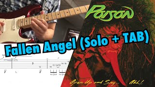 Poison  Fallen Angel Solo  TAB [upl. by Dnob]