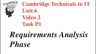 Cambridge Technicals Level 3 IT Unit 6  Video 2  P1 Application Development Phases [upl. by Adnoek]