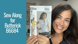 Sew Along for Butterick 6684 Top [upl. by Neila]