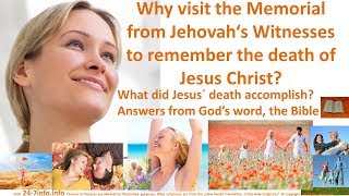 Memorial Jehovah‘s Witnesses why visit the Memorial from Jehovahs Witnesses to remember Jesus Death [upl. by Alahs]