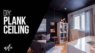 DIY Wood Plank Ceiling [upl. by Vivyan]