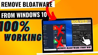 How to Remove Bloatware From Windows 10  Windows 10 Debloater [upl. by Ojela]