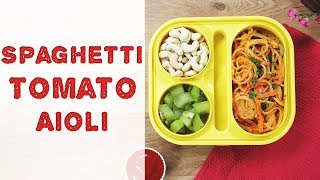 Yummy Spaghetti Pasta Recipe for Kids Tiffin Box  How To Make Red Sauce Spaghetti  Pasta Recipe [upl. by Narcissus]