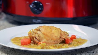 Delicious Crockpot Chicken Thighs Recipe [upl. by Agace]