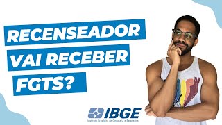 Recenseador tem direito a receber FGTS [upl. by Ahsienor425]