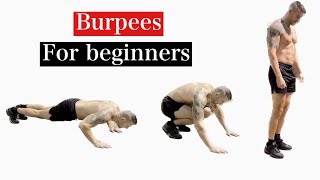 How to do a Burpee  Burpees for Beginners [upl. by Crispin907]