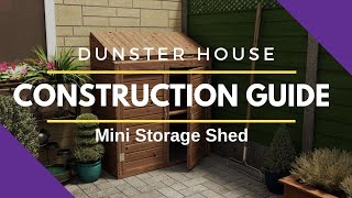 Constructing a Dunster House Shed Mini Storage [upl. by Lareneg]