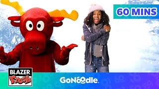 I Want to Build a Snowman Great Big Moose  More Moose Tube Winter Songs  GoNoodle [upl. by Ah713]