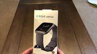 Unboxing Fitbit Versa Special Edition Fitness Smartwatch [upl. by Nnaitsirk]