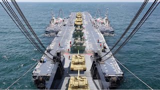 How US Transfers Tons of Military Hardware in Middle of the Ocean [upl. by Dominy660]